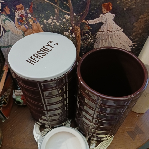 🍪4 VINTAGE SET Hershey Cookie Jar 🍪 By Fitz & Floyd,Rare Hard To Come By.🎁 - Picture 5 of 16